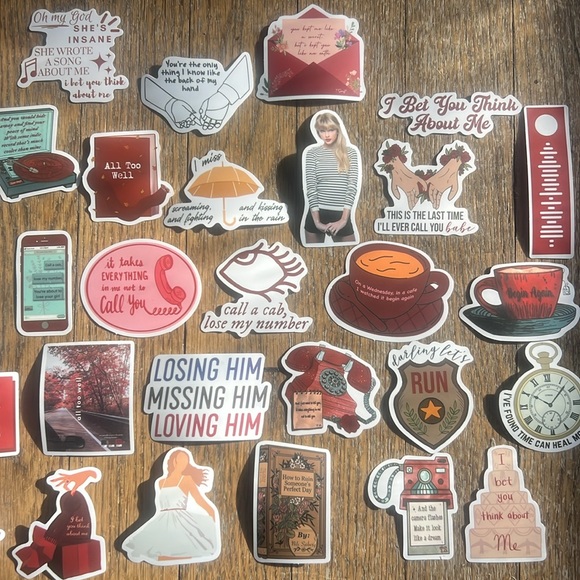 Taylor Swift Vinyl Sticker Lot - 30 Stickers - Picture 3 of 3